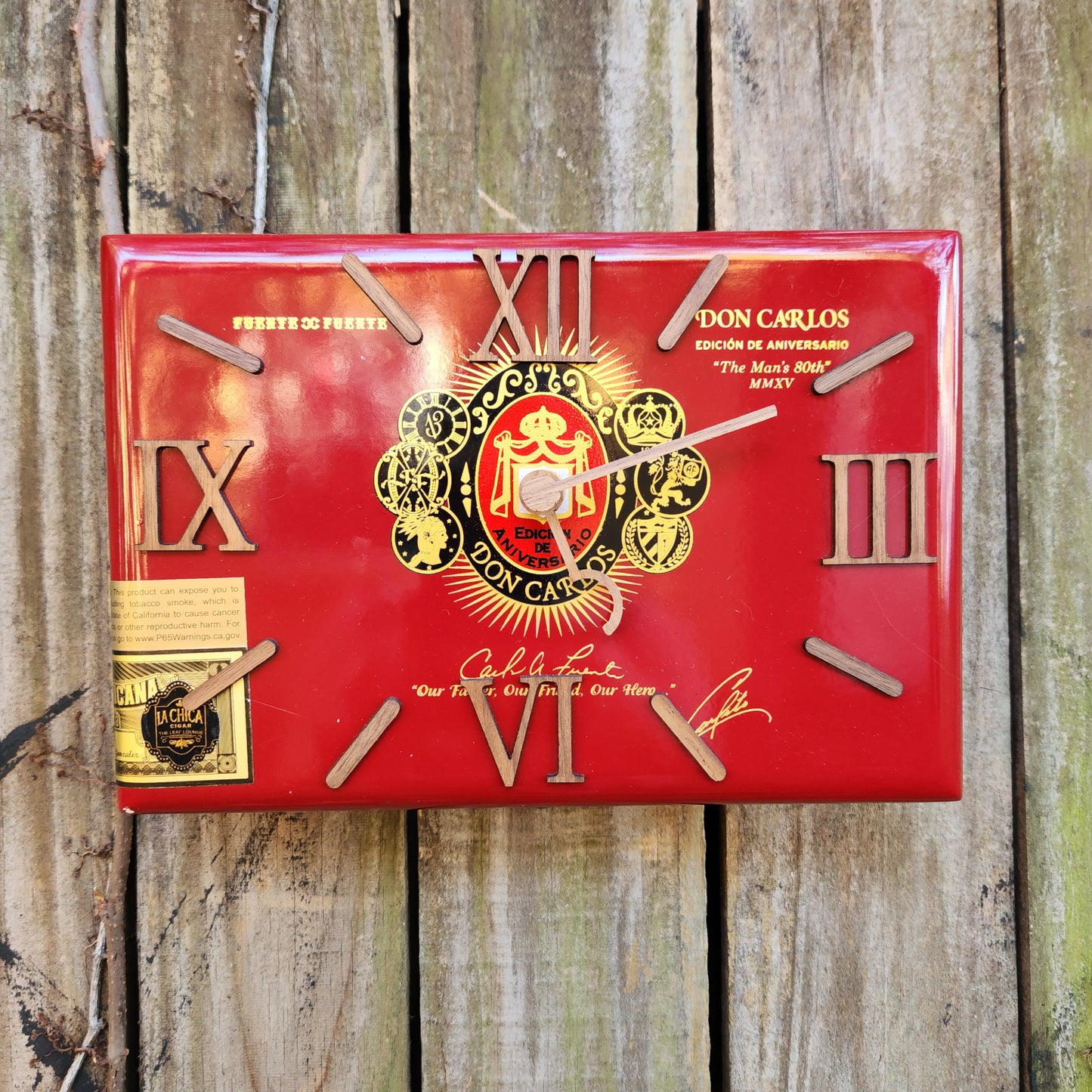Handcrafted Cigar Box Clock by @LaChicaCigar